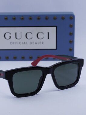 Gucci GG1869S 001 Square Sunglasses - Black / Grey